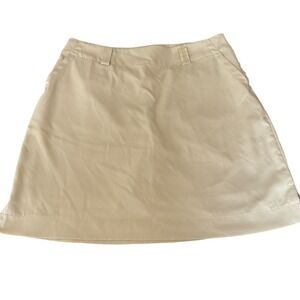 Nike Golf Skort Womens 8 Beige Fit Dry Athletic Sportswear Tennis‎ Golfing
